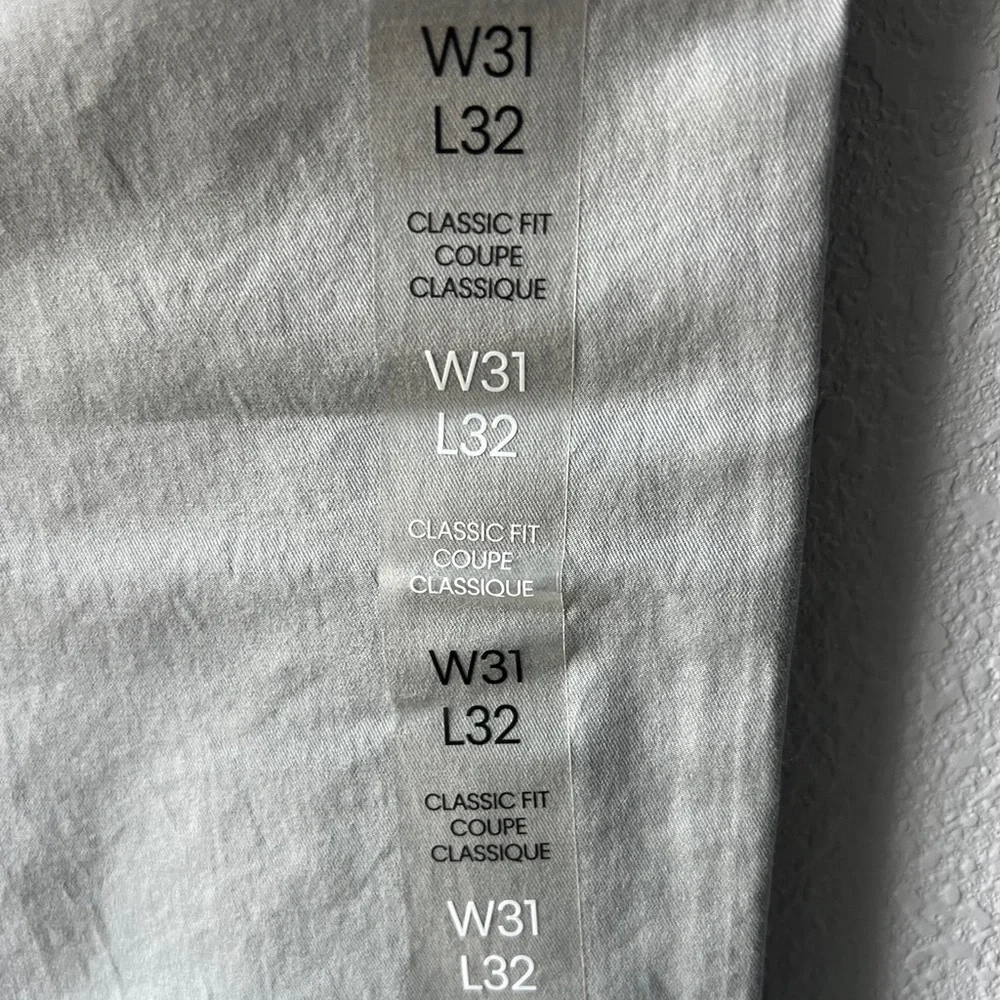 Calvin Klein Men's Gray Classic Fit Chino Pants W31 L32 NWT Business Casual - Picture 3 of 4